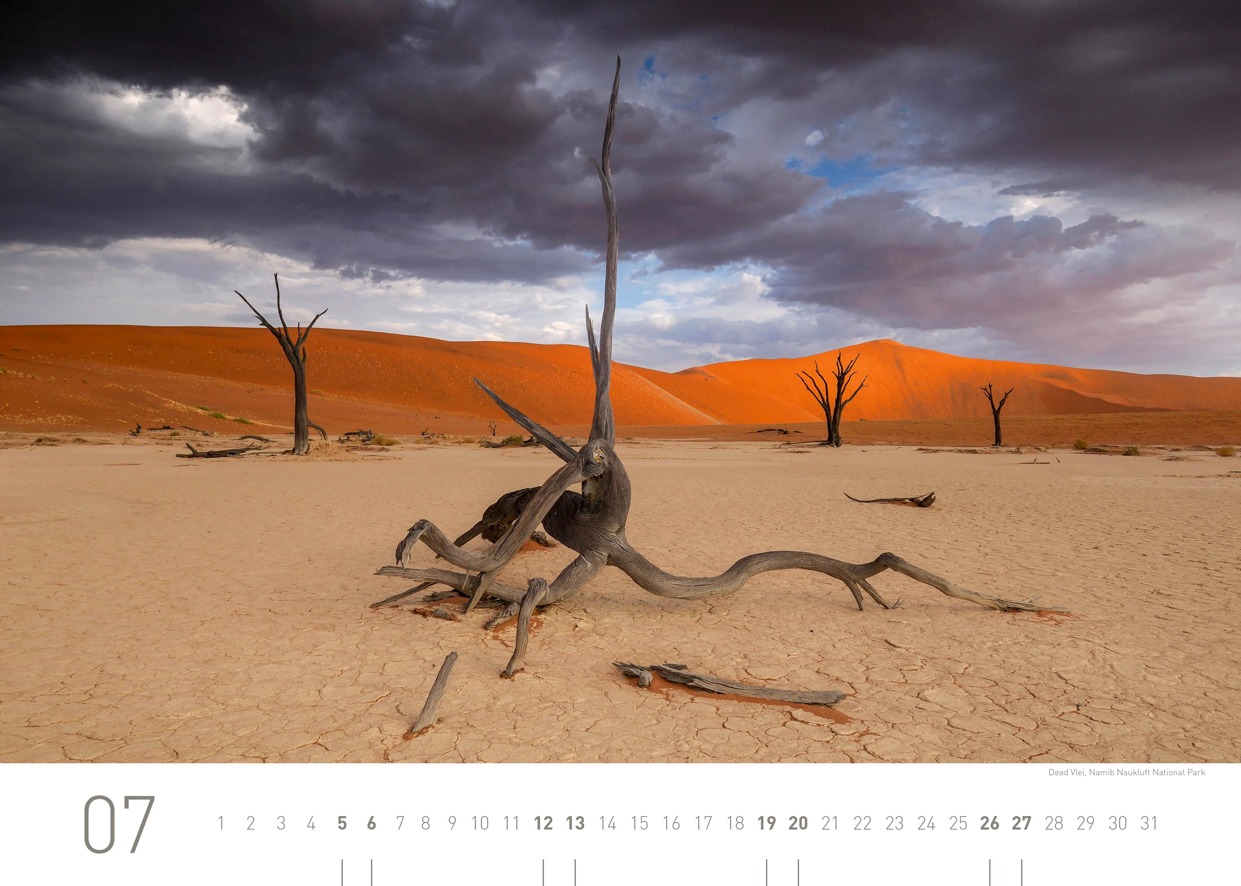 Beispielinhalt (Bild) 360° Namibia Exklusivkalender 2025