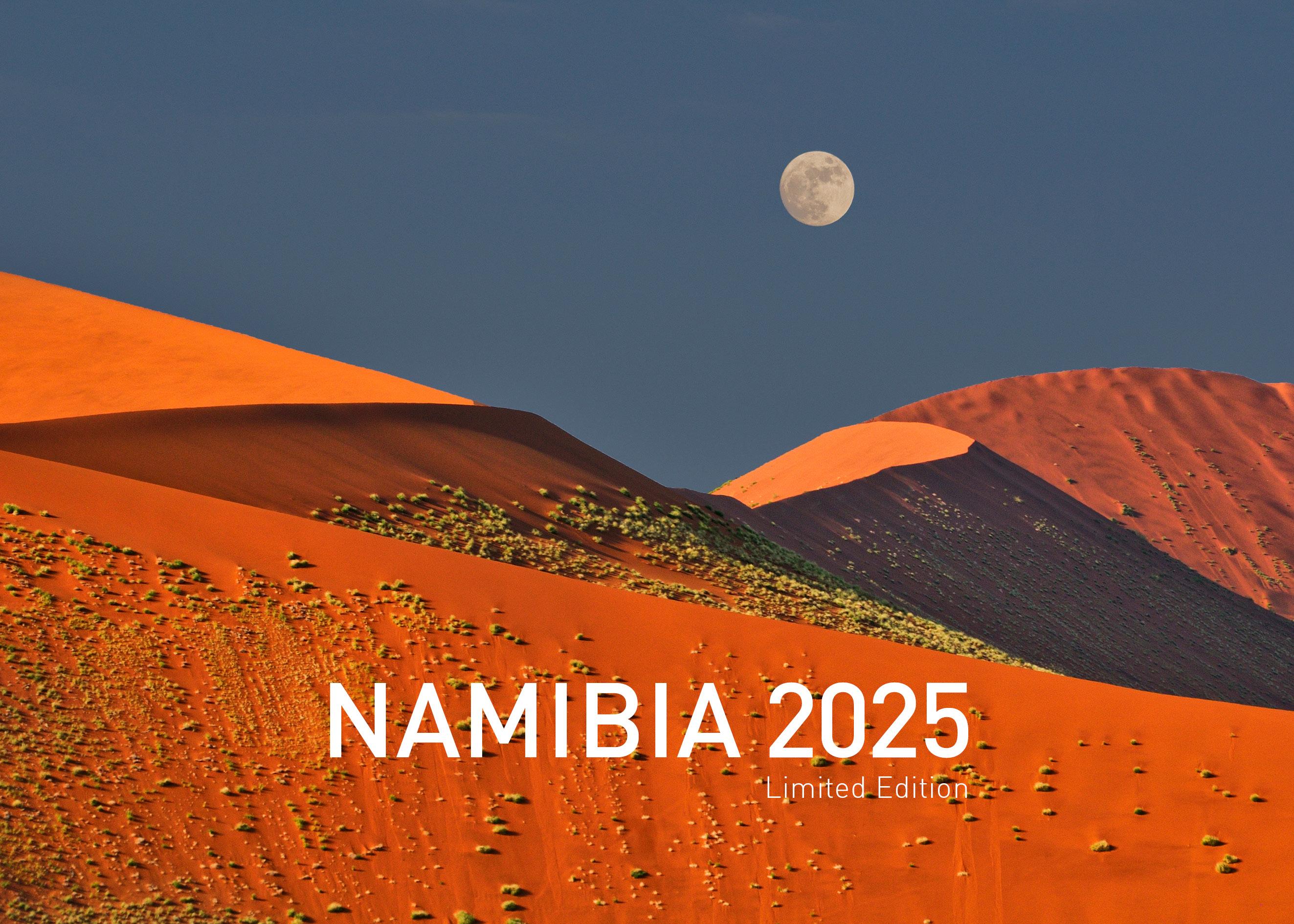 Vorderes Coverbild 360° Namibia Exklusivkalender 2025