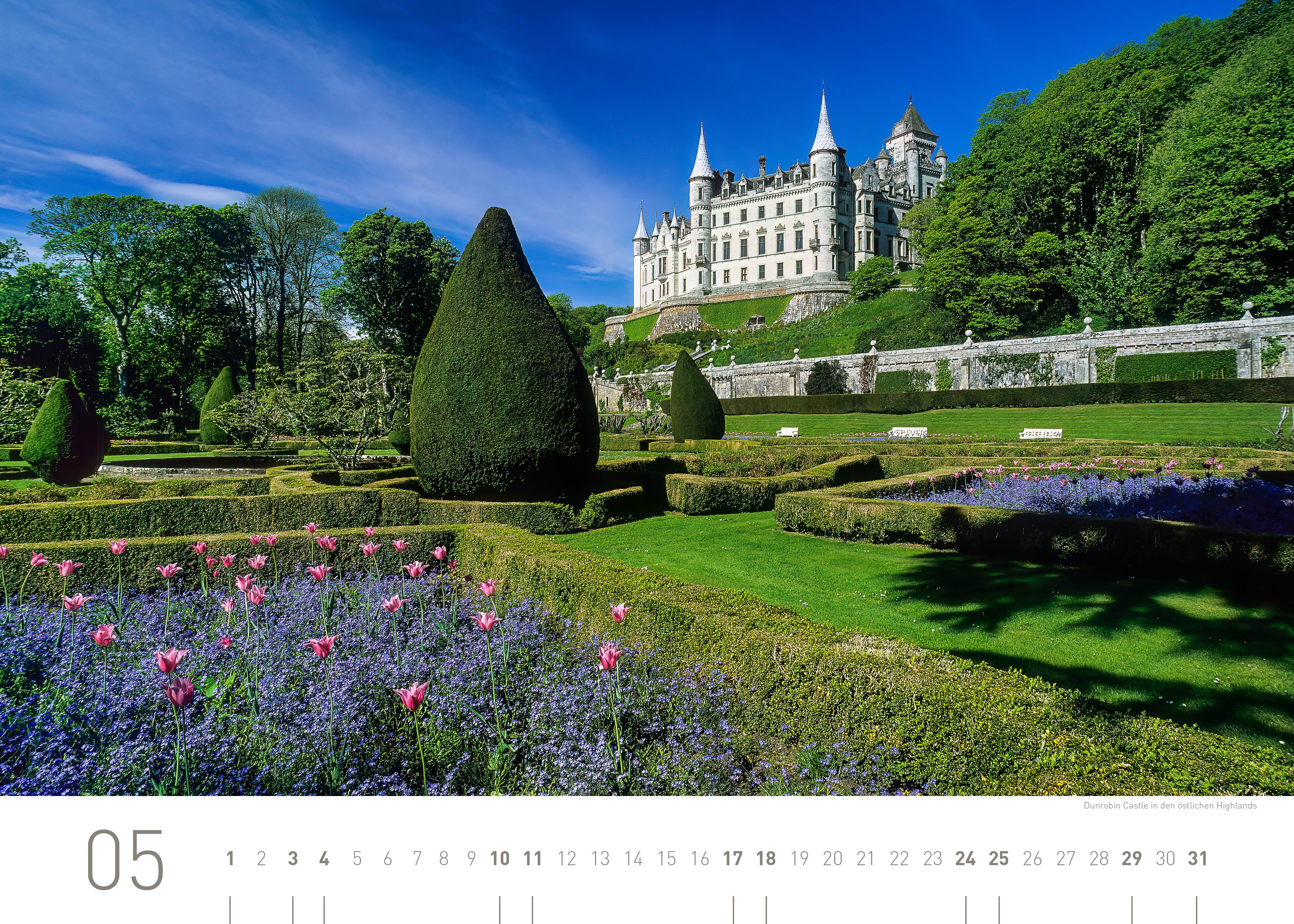 Beispielinhalt (Bild) 360° Schottland Exklusivkalender 2025