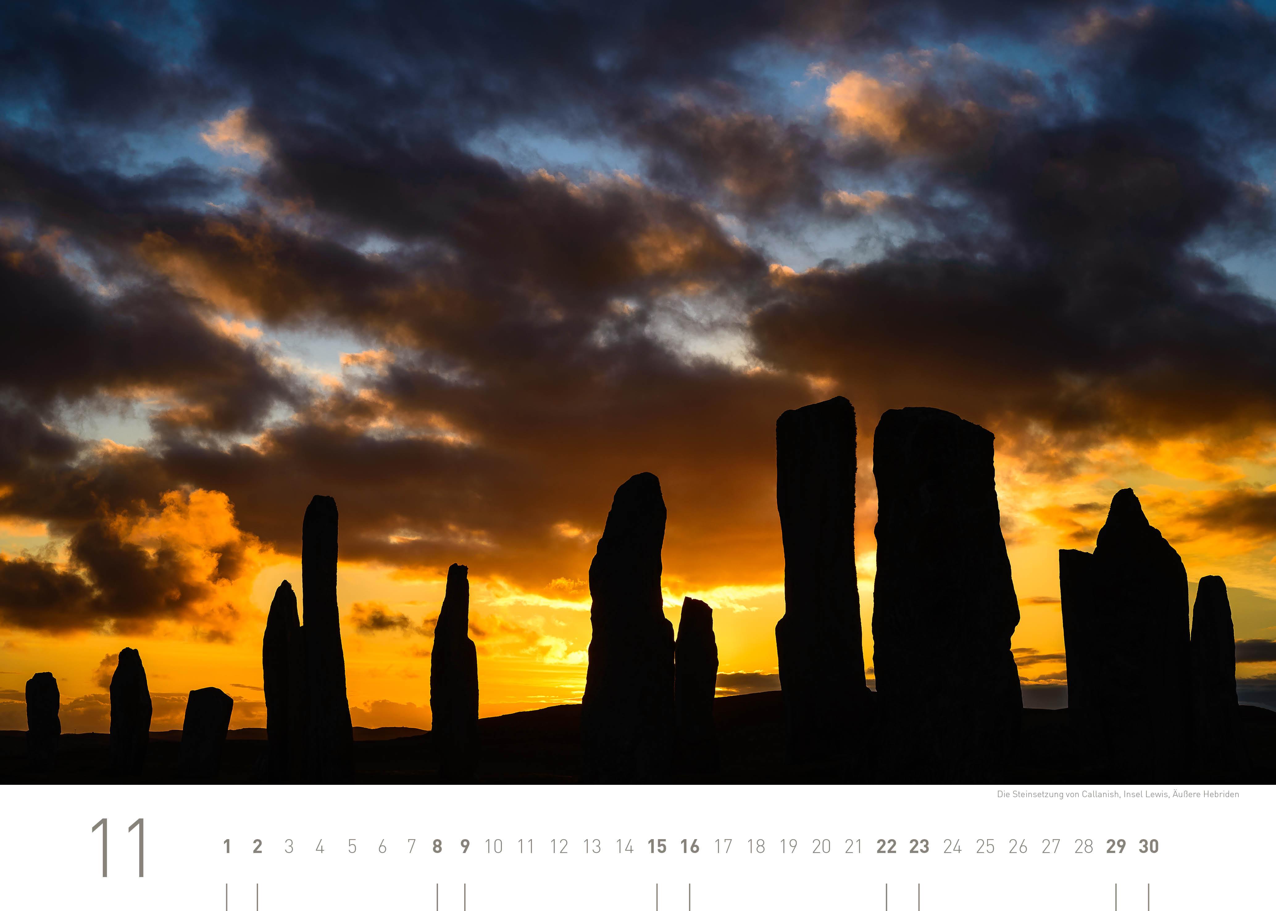 Beispielinhalt (Bild) 360° Schottland Exklusivkalender 2025