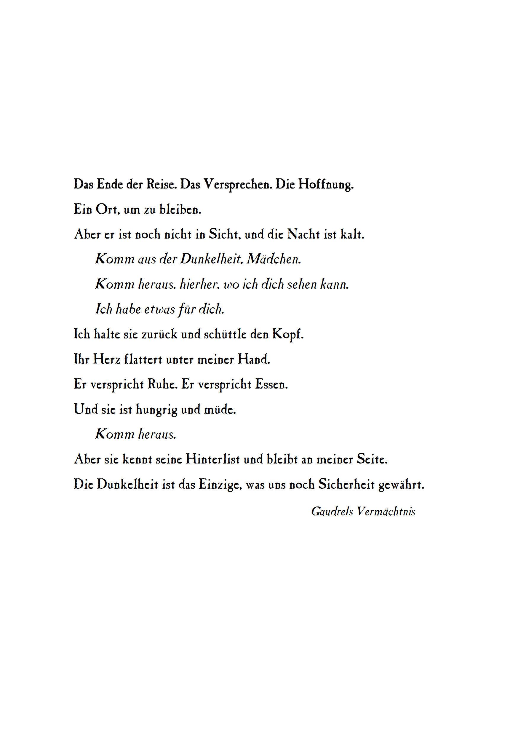 Beispielinhalt (Bild) Der Glanz der Dunkelheit