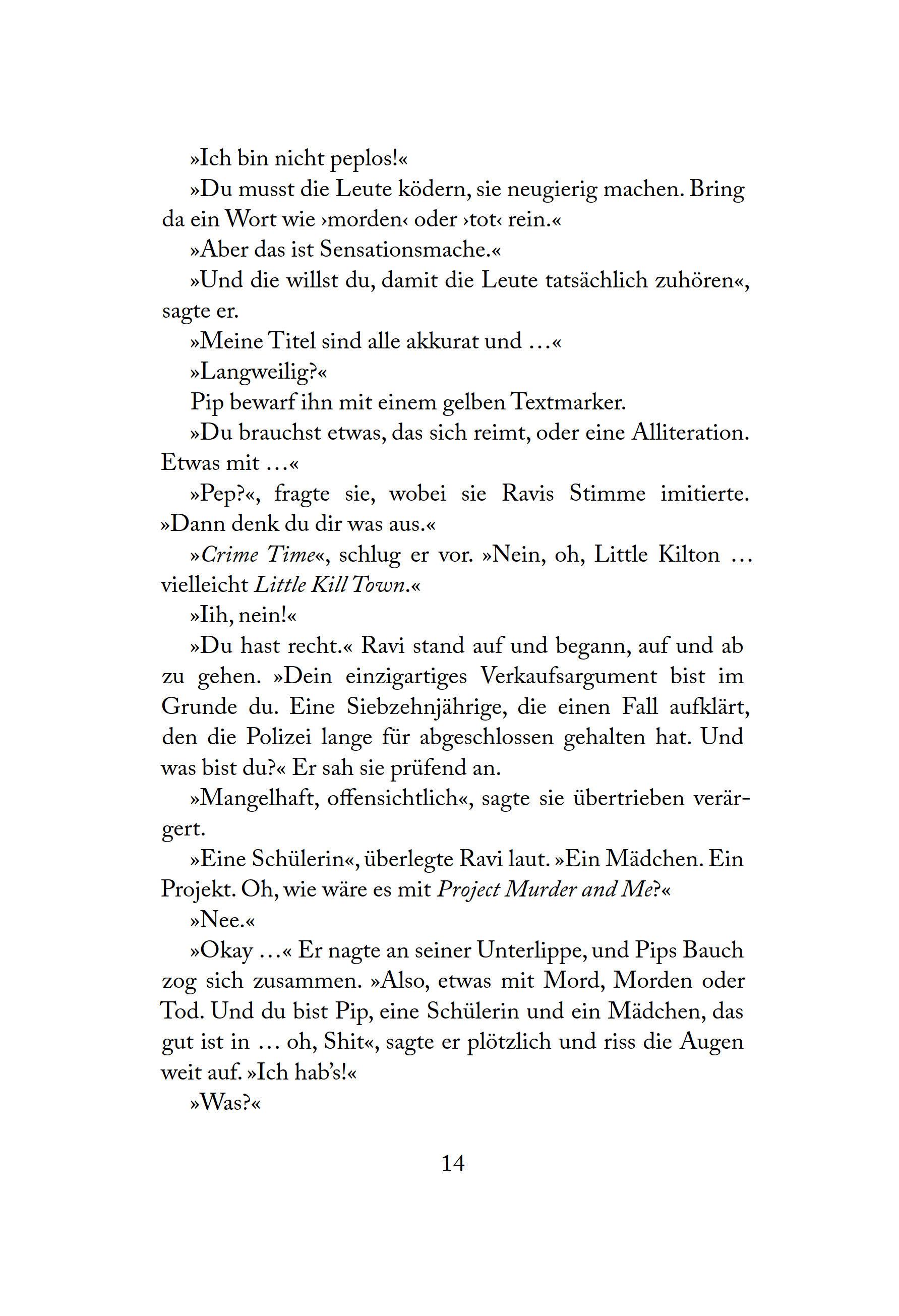 Beispielinhalt (Bild) Good Girl, Bad Blood