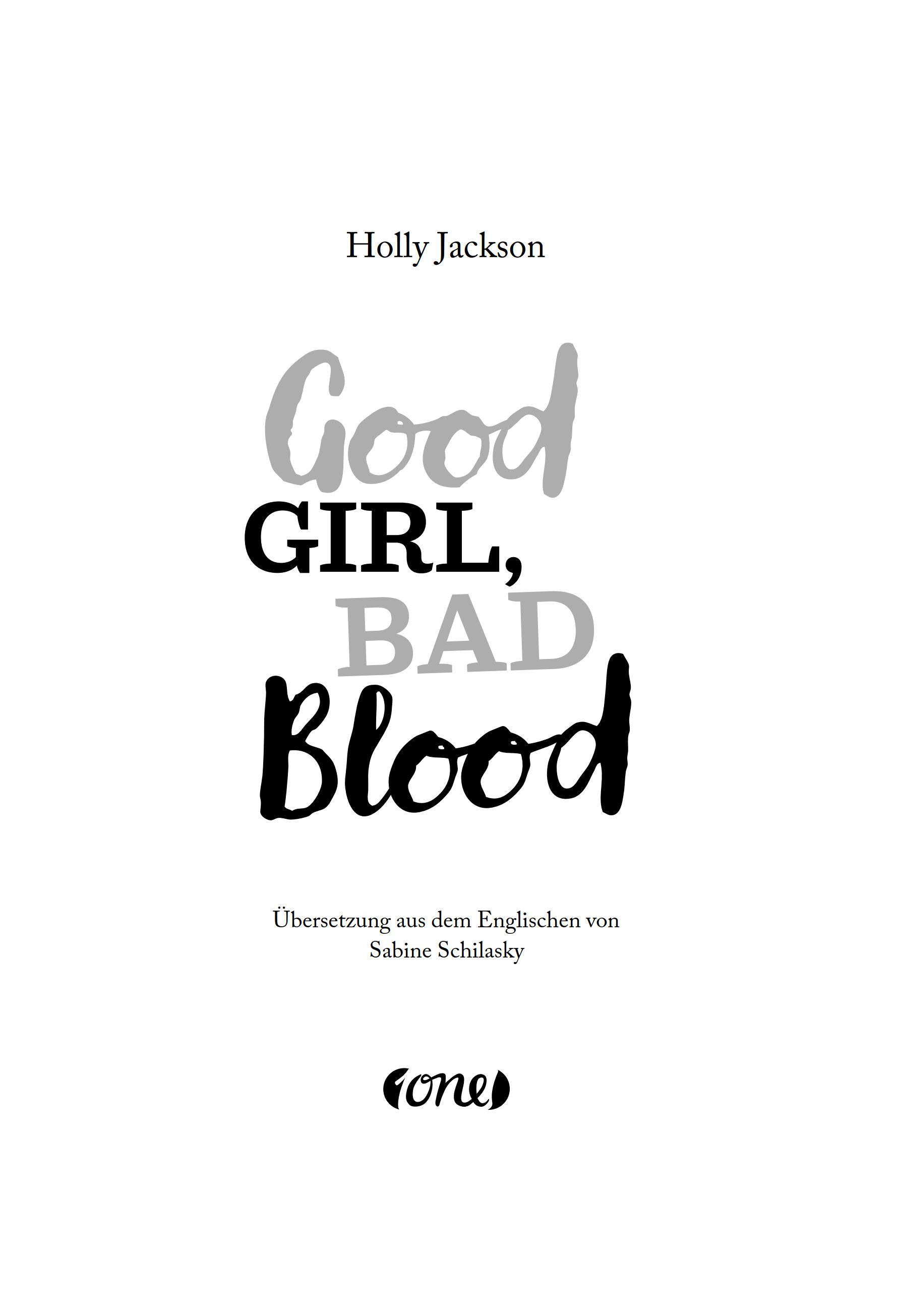 Beispielinhalt (Bild) Good Girl, Bad Blood