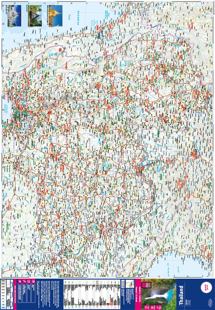 Beispielinhalt (Bild) Reise Know-How Landkarte Thailand 1 : 1.200.000