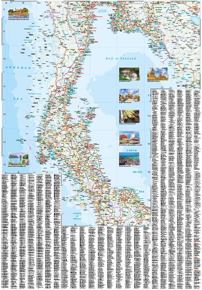 Beispielinhalt (Bild) Reise Know-How Landkarte Thailand 1 : 1.200.000