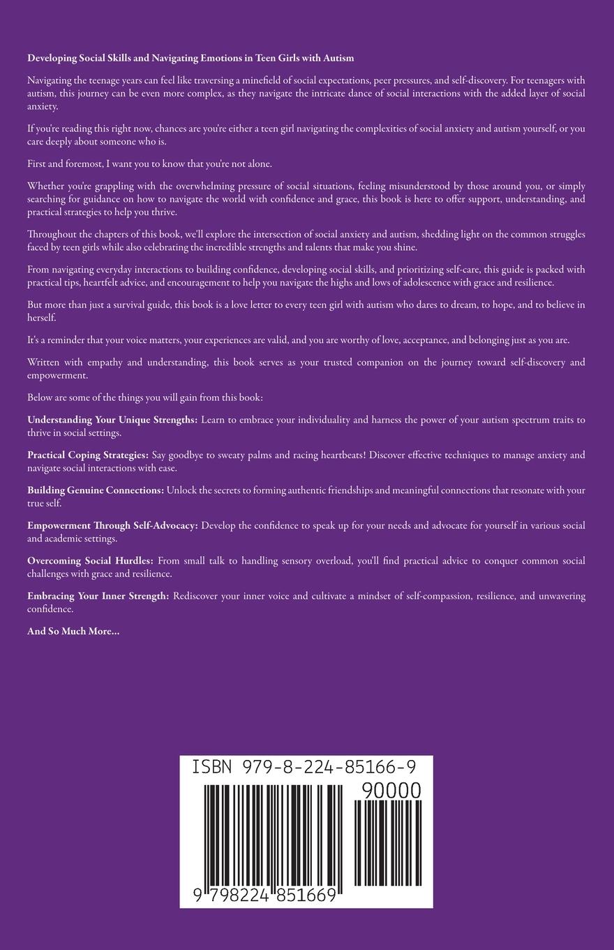 Rückseitencover Social Anxiety Survival Guide for Teen Girls with Autism