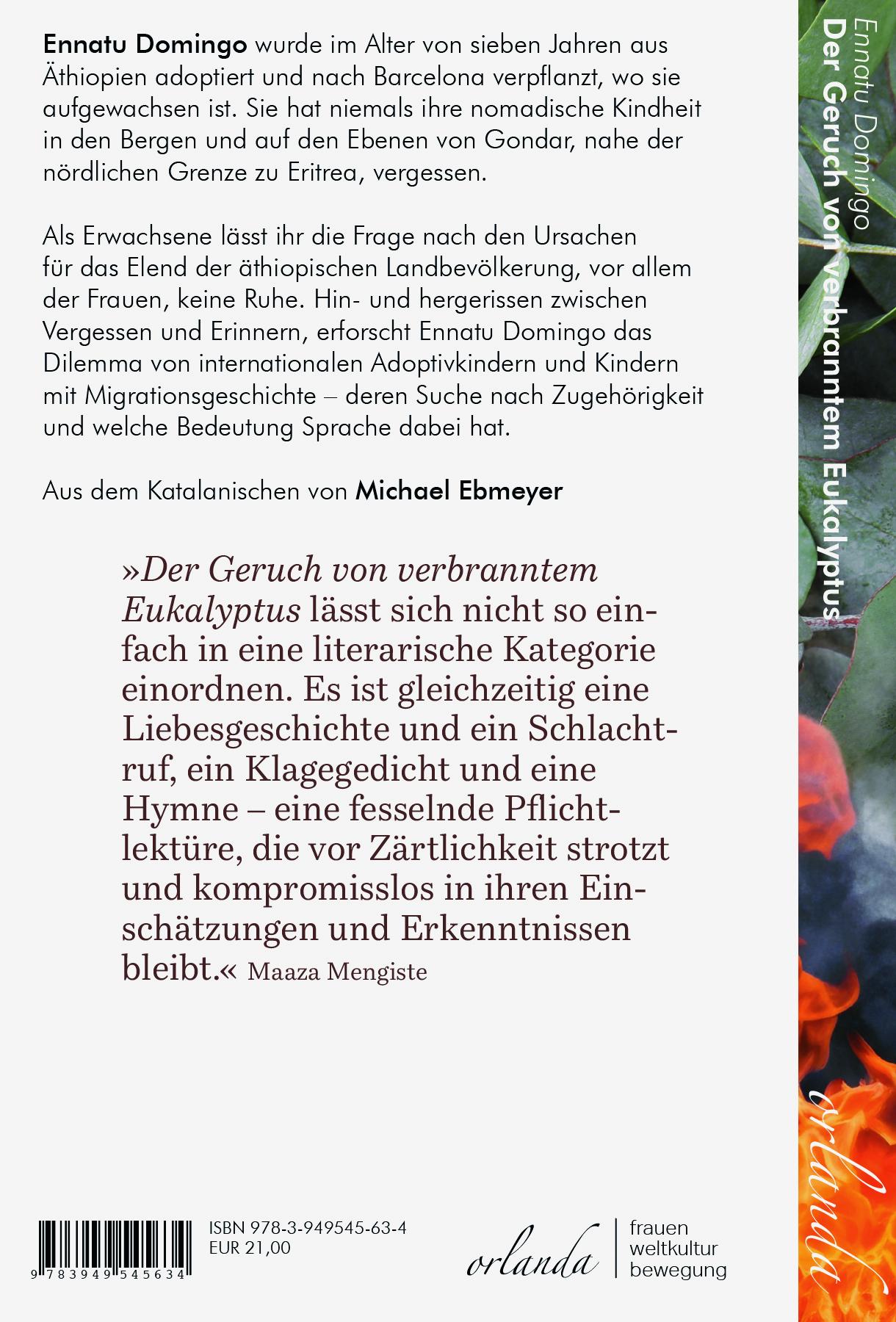 Rückseitencover Der Geruch von verbranntem Eukalyptus