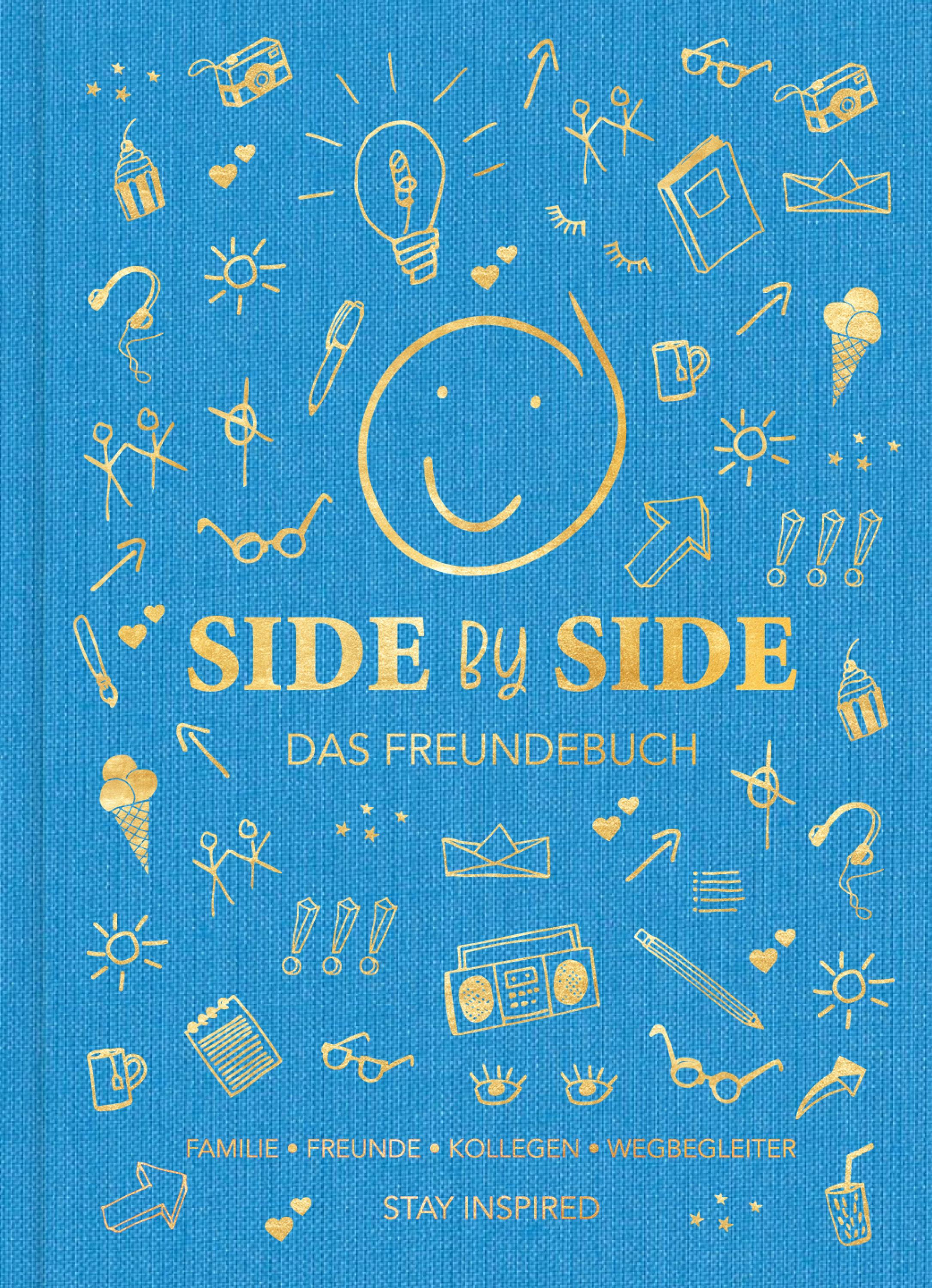 Vorderes Coverbild Freundebuch für Erwachsene | Erinnerungsalbum zum Ausfüllen für Freunde und Kollegen | Freundschaftsbuch, Poesiealbum als Geschenkidee