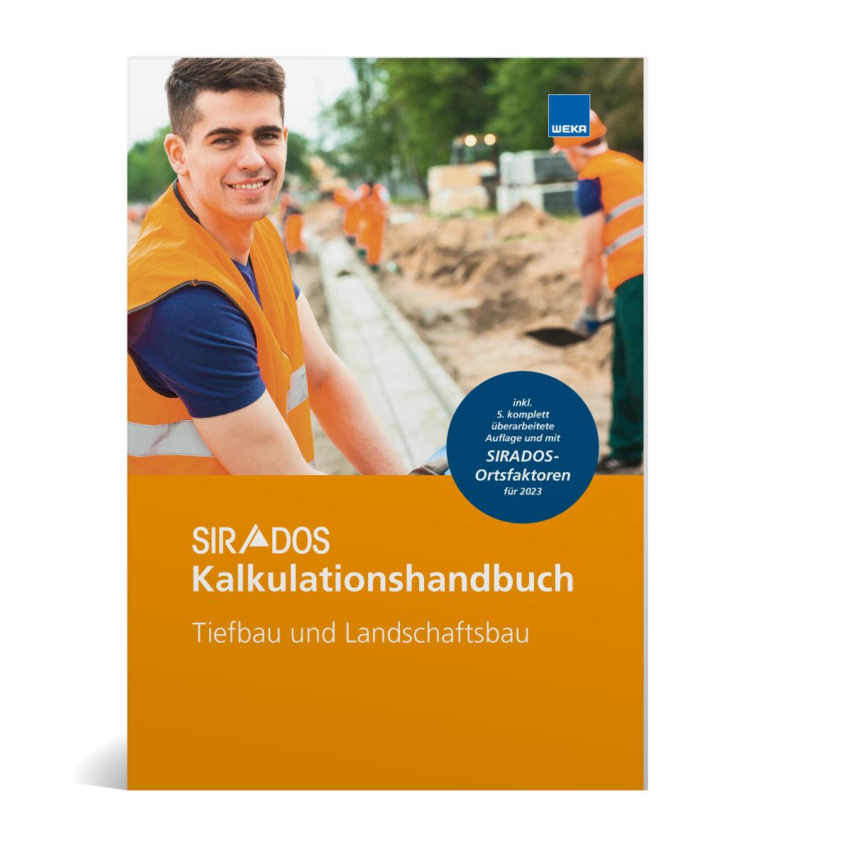 Vorderes Coverbild SIRADOS Kalkulationshandbuch Tiefbau und Landschaftsbau