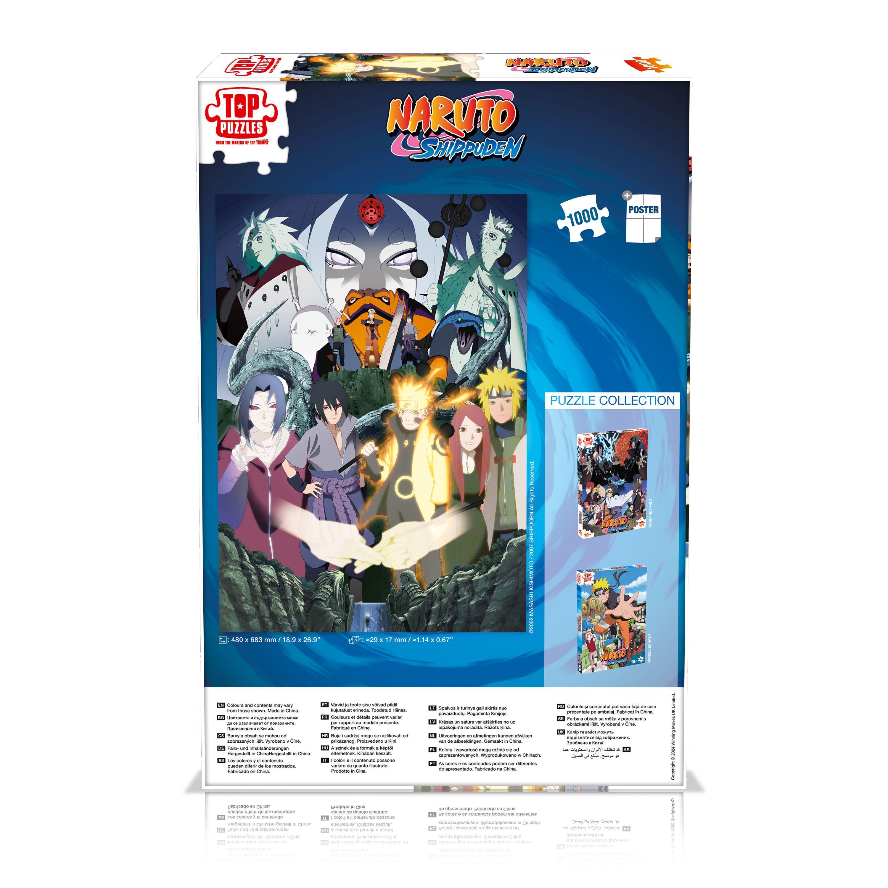 Beispielinhalt (Bild) Puzzle Naruto Final Battle, 1000 Teile