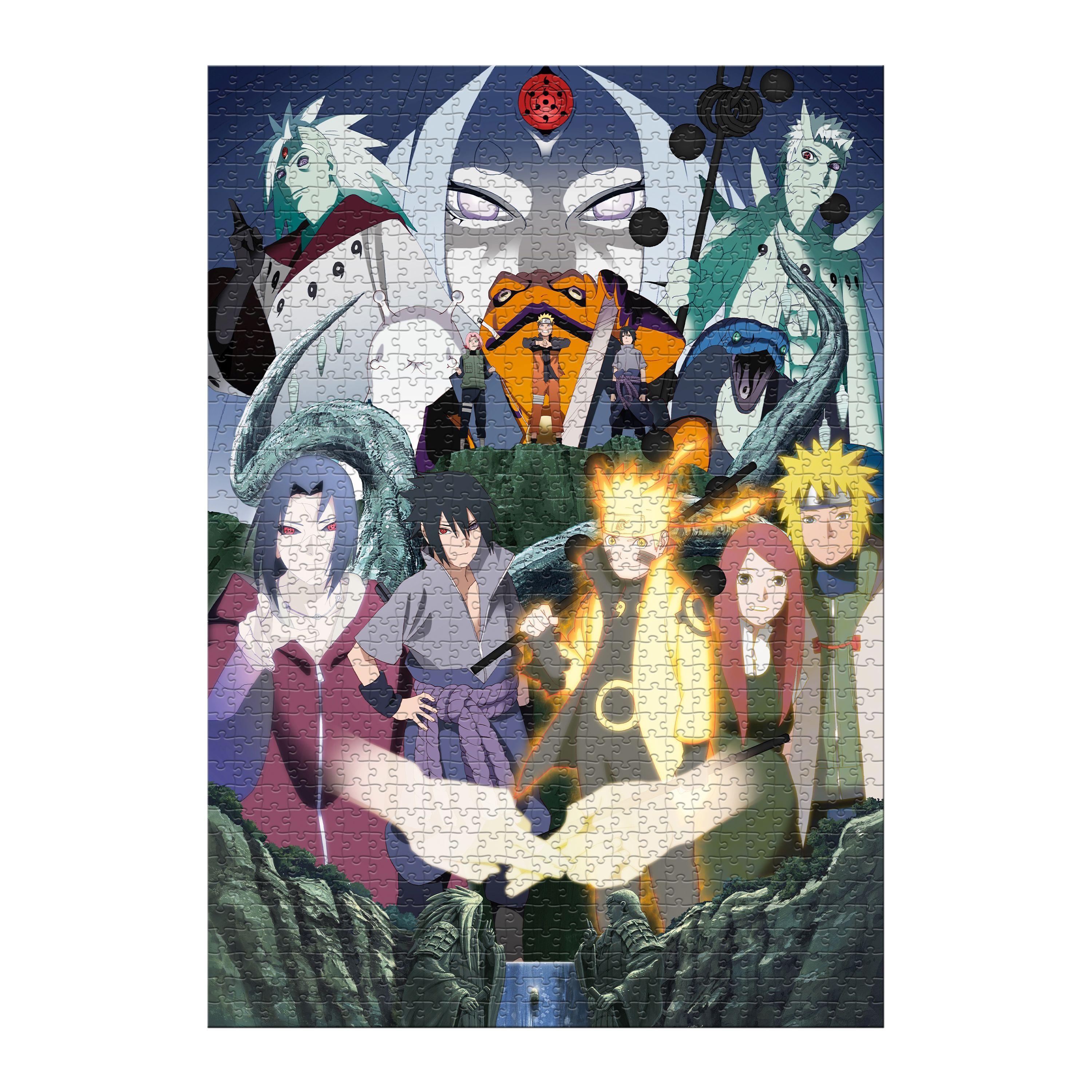 Beispielinhalt (Bild) Puzzle Naruto Final Battle, 1000 Teile