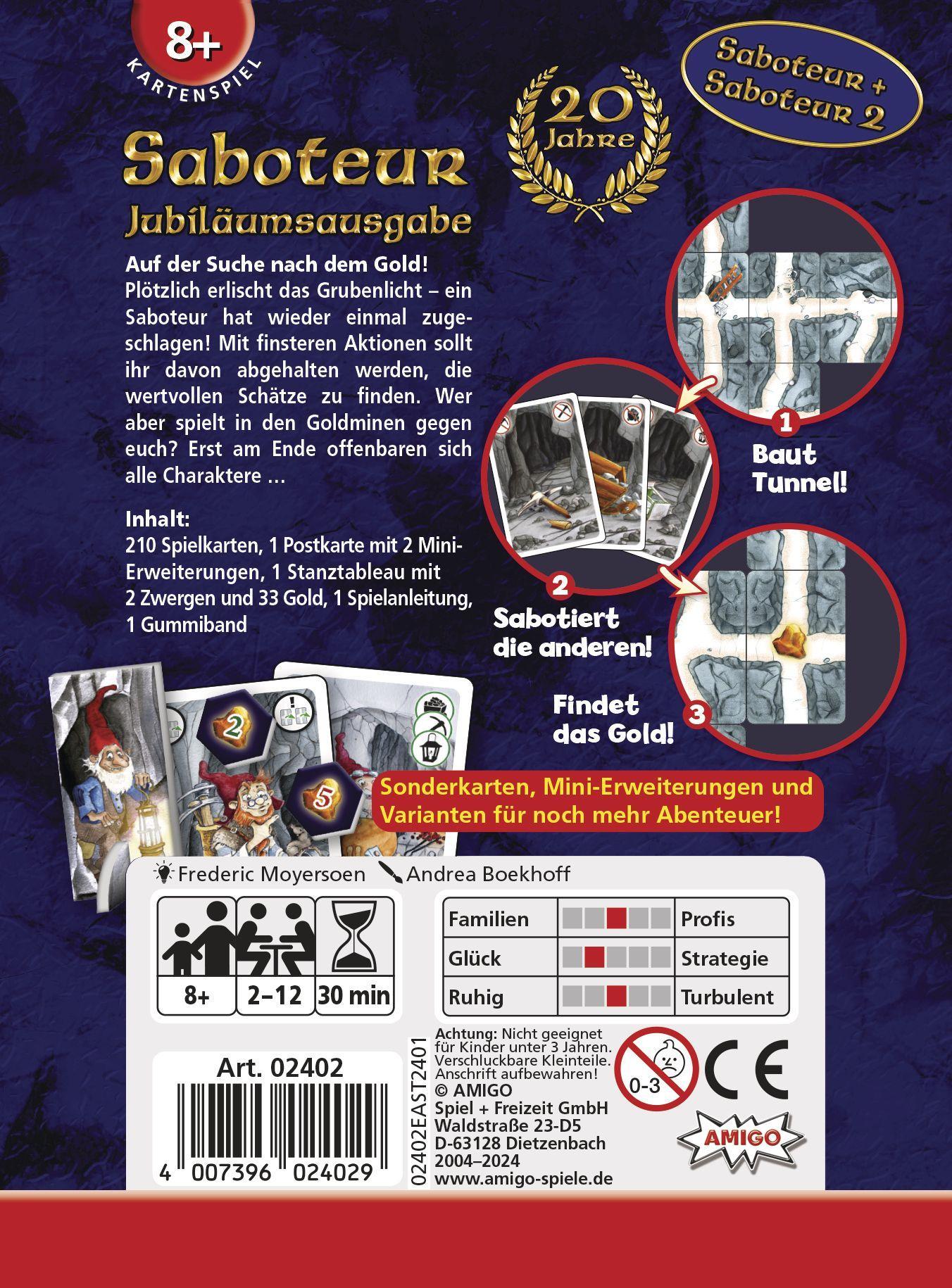 Beispielinhalt (Bild) Saboteur 20 Jahre-Edition