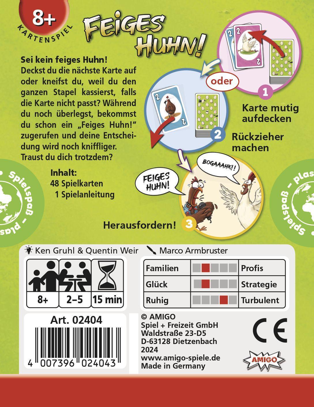 Beispielinhalt (Bild) Feiges Huhn!
