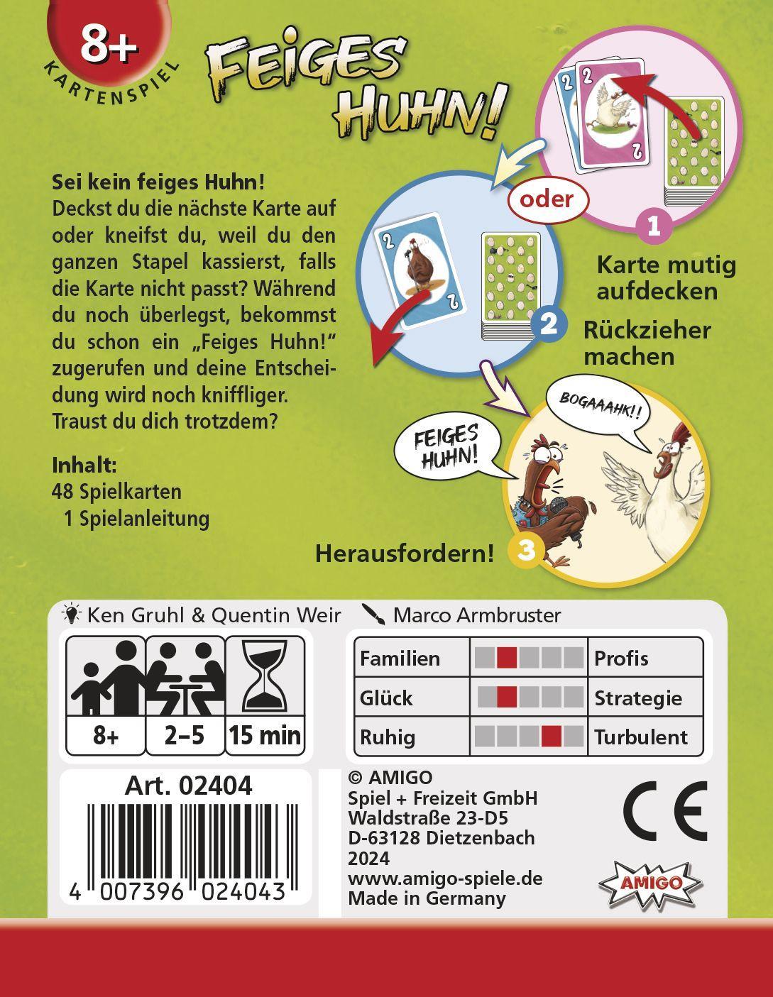Beispielinhalt (Bild) Feiges Huhn!