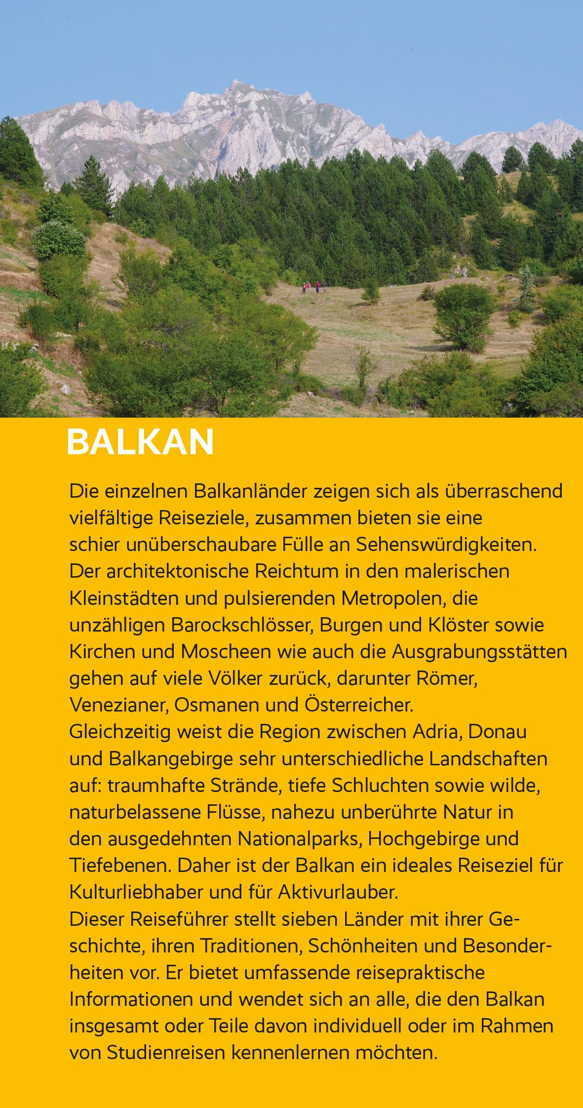 Beispielinhalt (Bild) TRESCHER Reiseführer Balkan