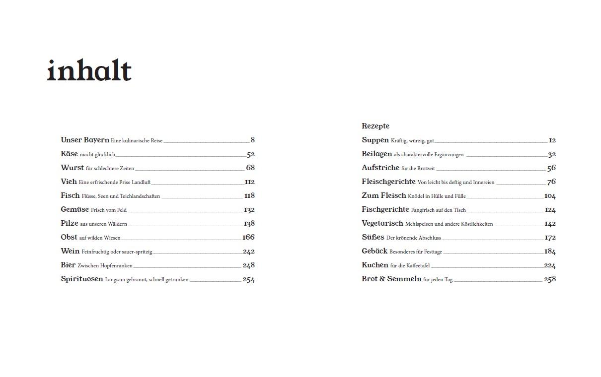 Beispielinhalt (Bild) Das kulinarische Erbe Bayerns (Neuauflage)
