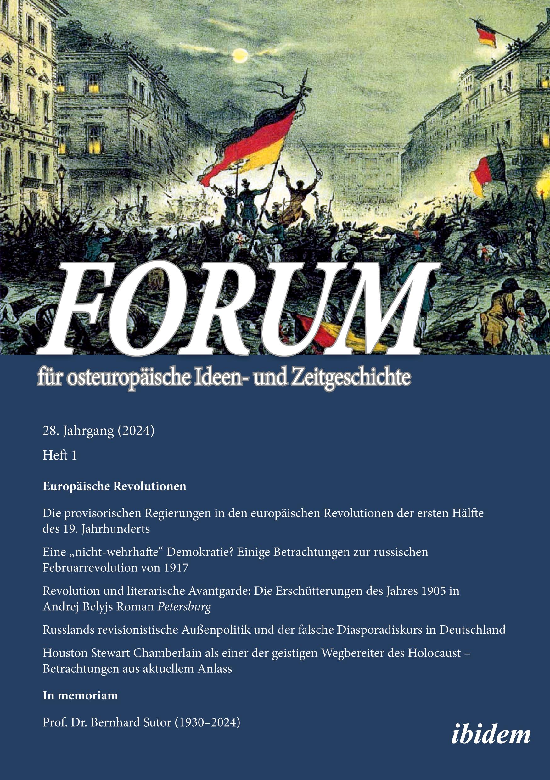 Vorderes Coverbild Forum für osteuropäische Ideen- und Zeitgeschichte