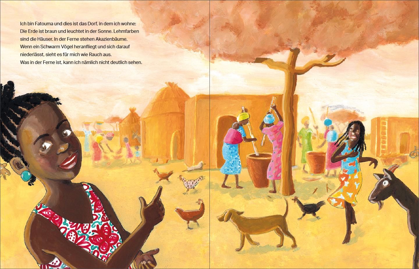 Beispielinhalt (Bild) Eine Brille für Fatouma