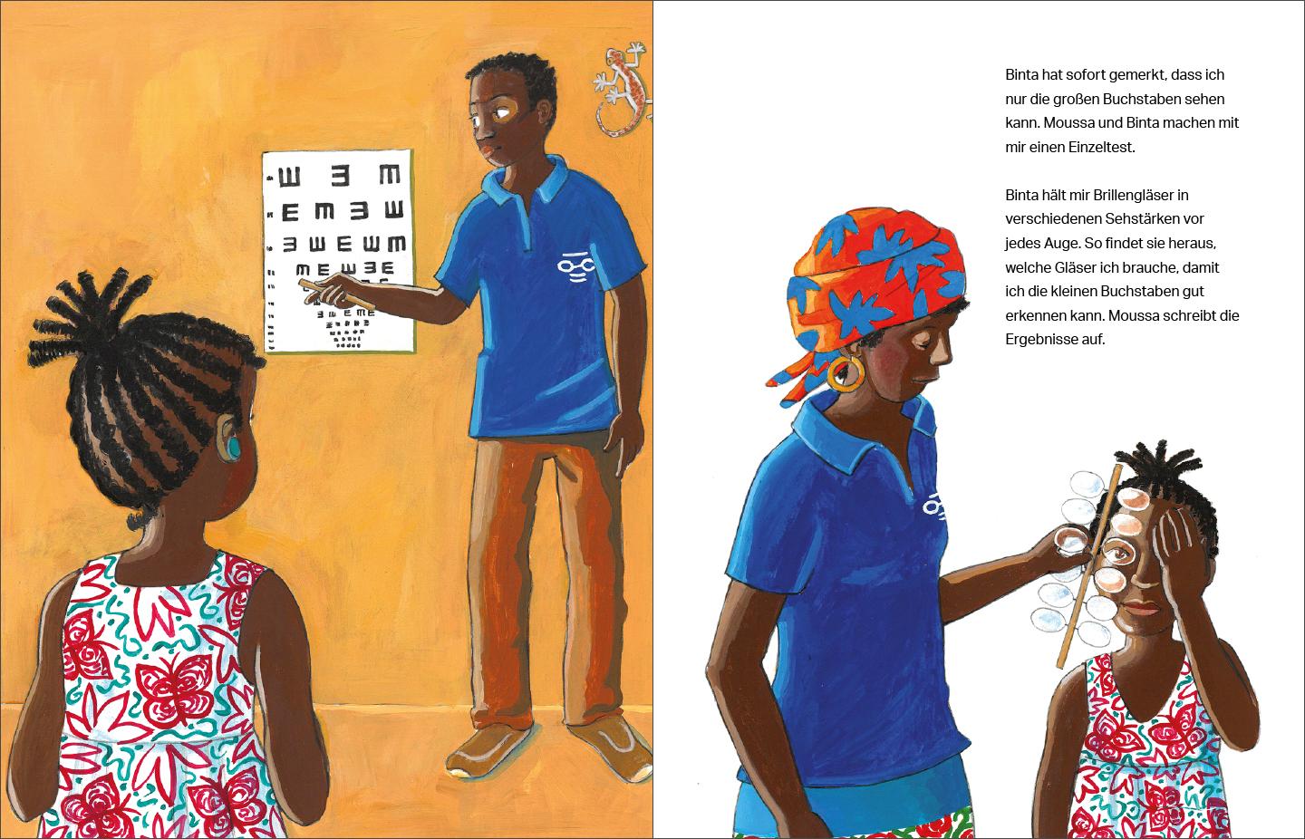 Beispielinhalt (Bild) Eine Brille für Fatouma