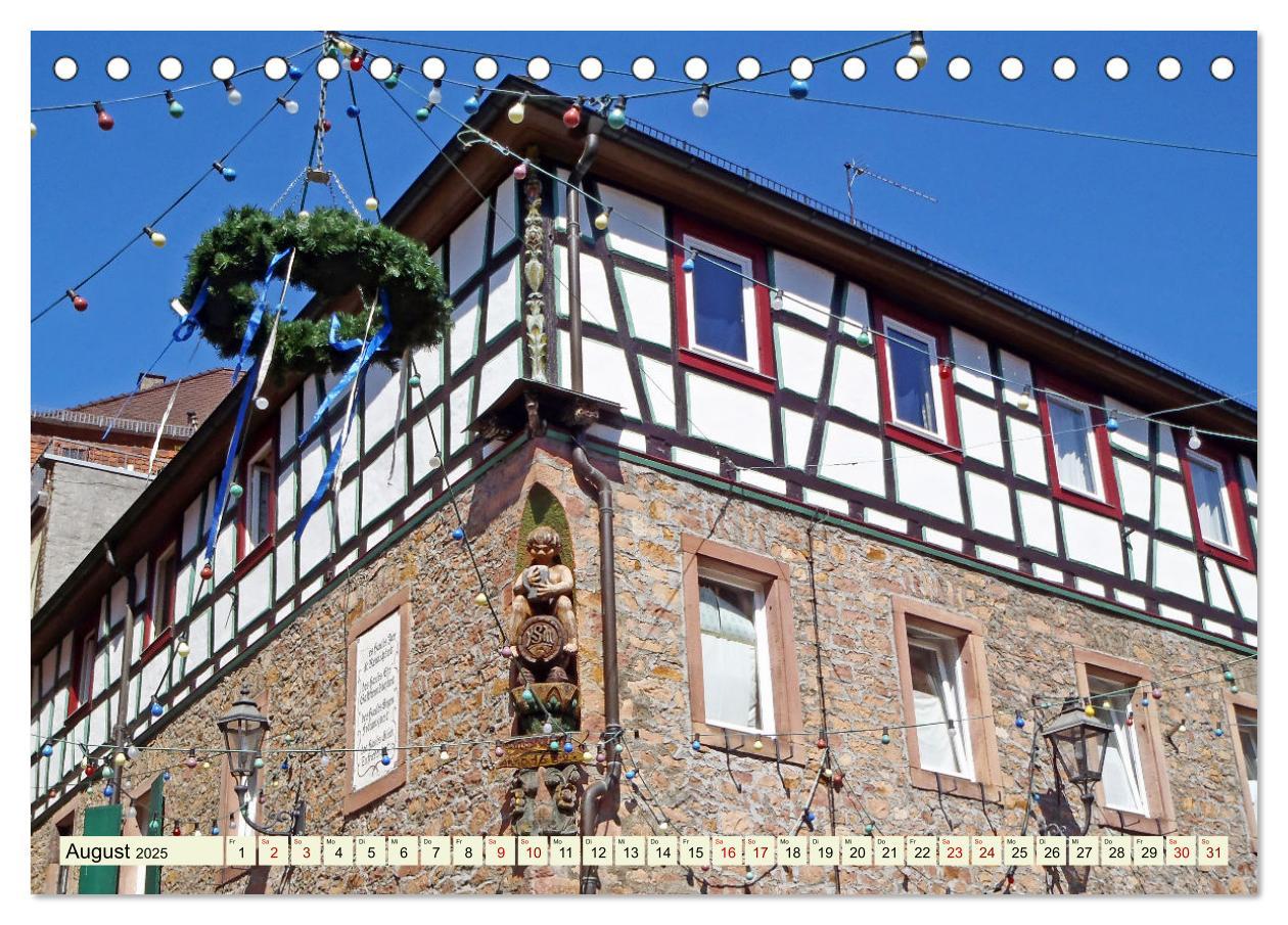 Beispielinhalt (Bild) Unterwegs in Weinheim mit Ilona Andersen (Tischkalender 2025 DIN A5 quer), CALVENDO Monatskalender