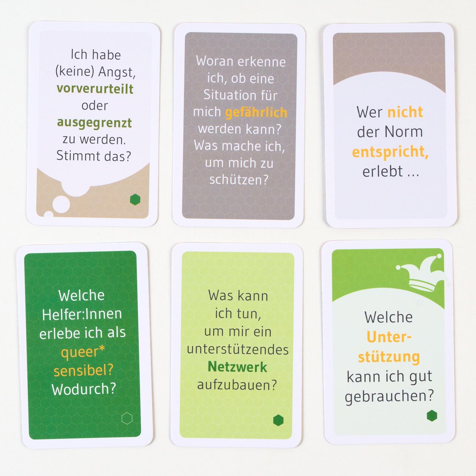 Beispielinhalt (Bild) Queer-Schatzkiste für Therapie und Beratung
