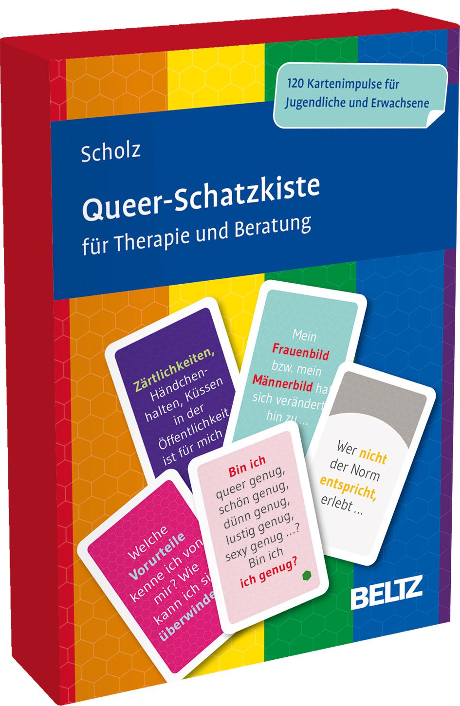 Vorderes Coverbild Queer-Schatzkiste für Therapie und Beratung