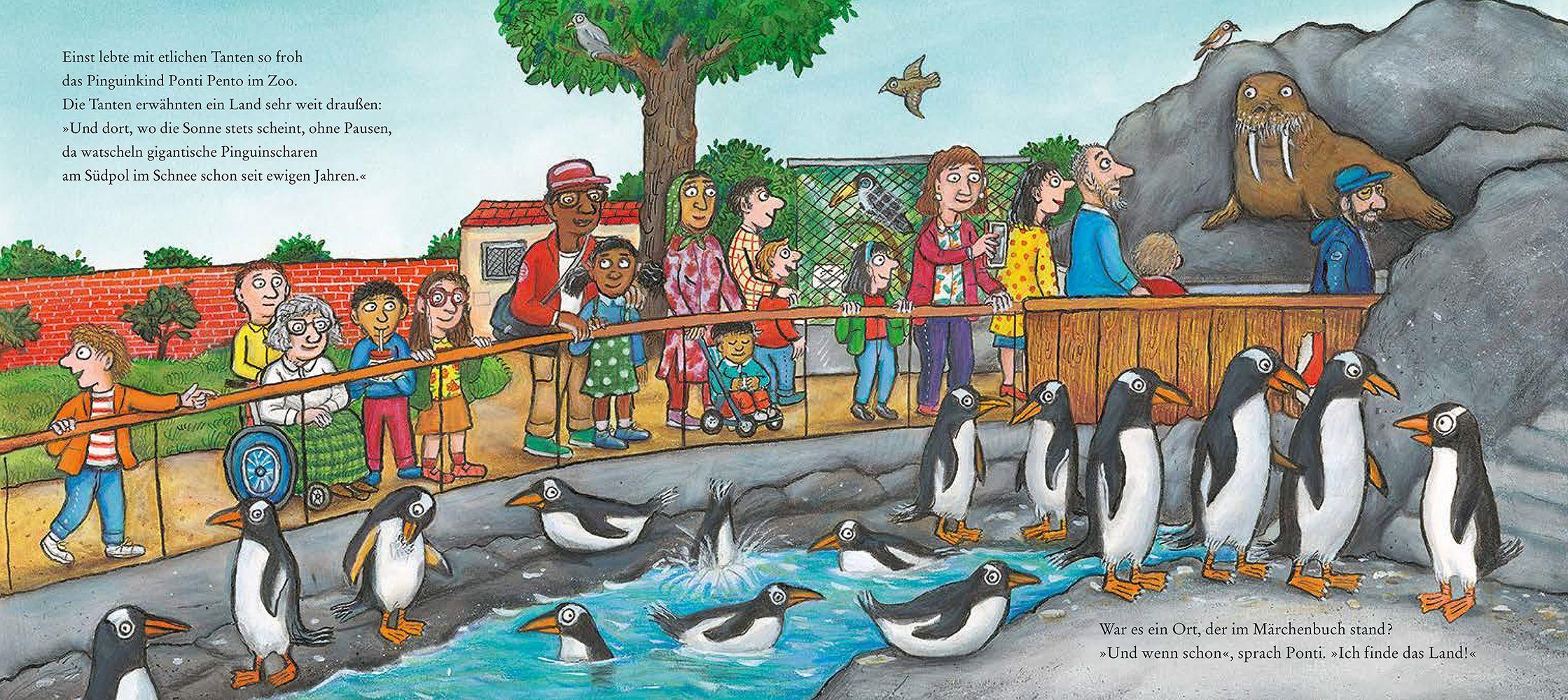 Beispielinhalt (Bild) Ponti Pento. Die Abenteuer eines Pinguins