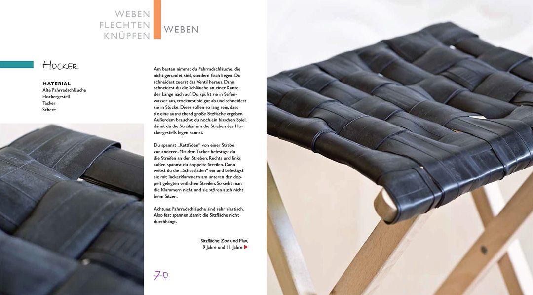 Beispielinhalt (Bild) Kinder-Werkstatt Sticken, Nähen, Weben