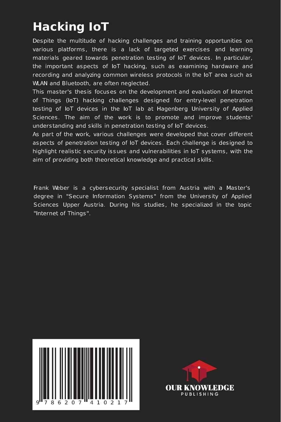 Rückseitencover Hacking IoT