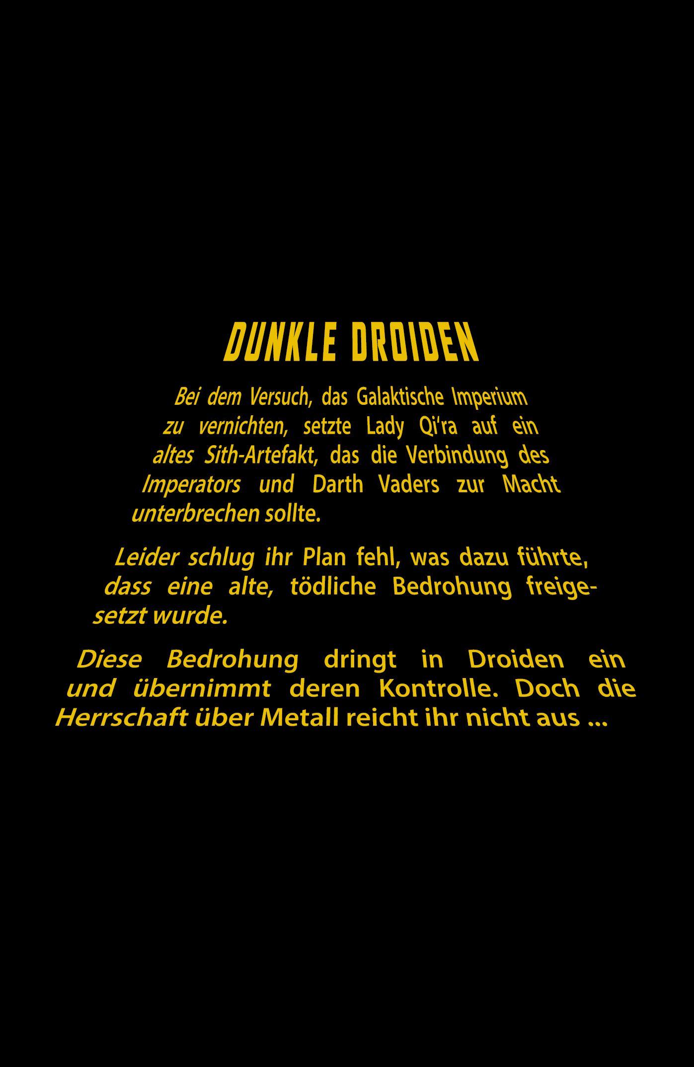Beispielinhalt (Bild) Star Wars Comics: Dunkle Droiden