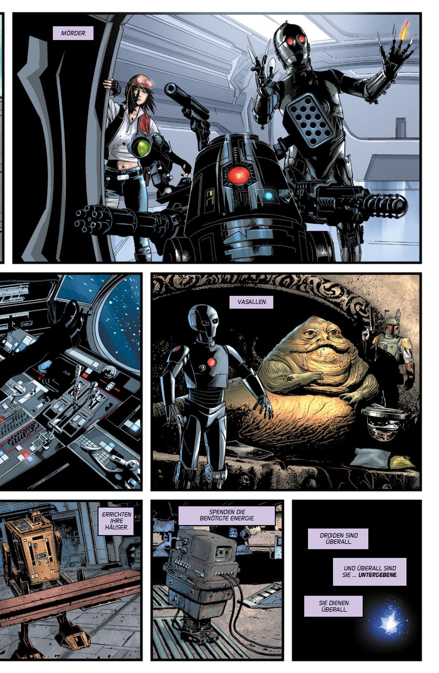 Beispielinhalt (Bild) Star Wars Comics: Dunkle Droiden