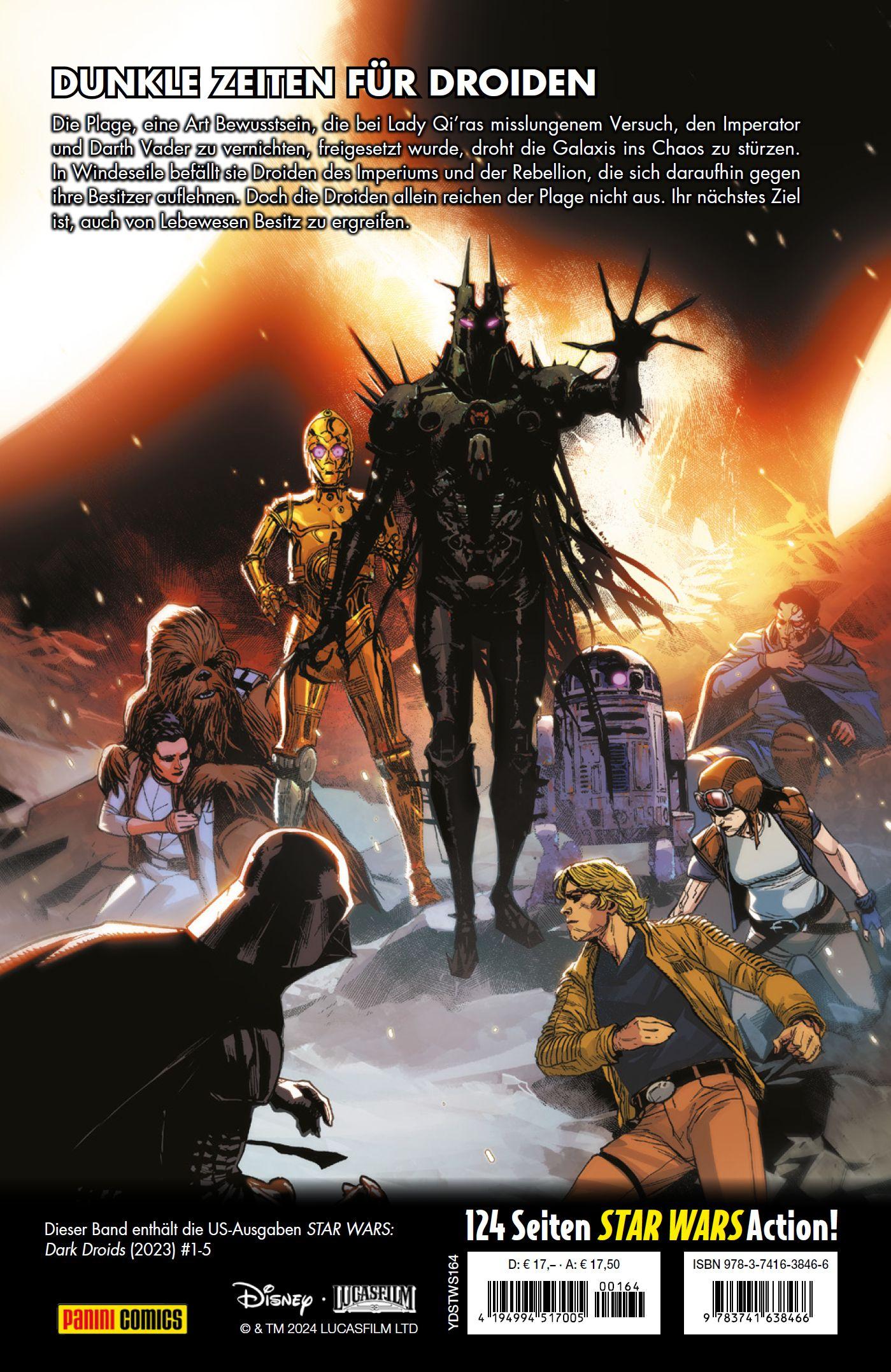 Rückseitencover Star Wars Comics: Dunkle Droiden