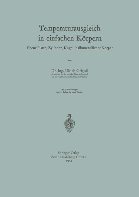 Vorderes Coverbild Temperaturausgleich in einfachen Körpern