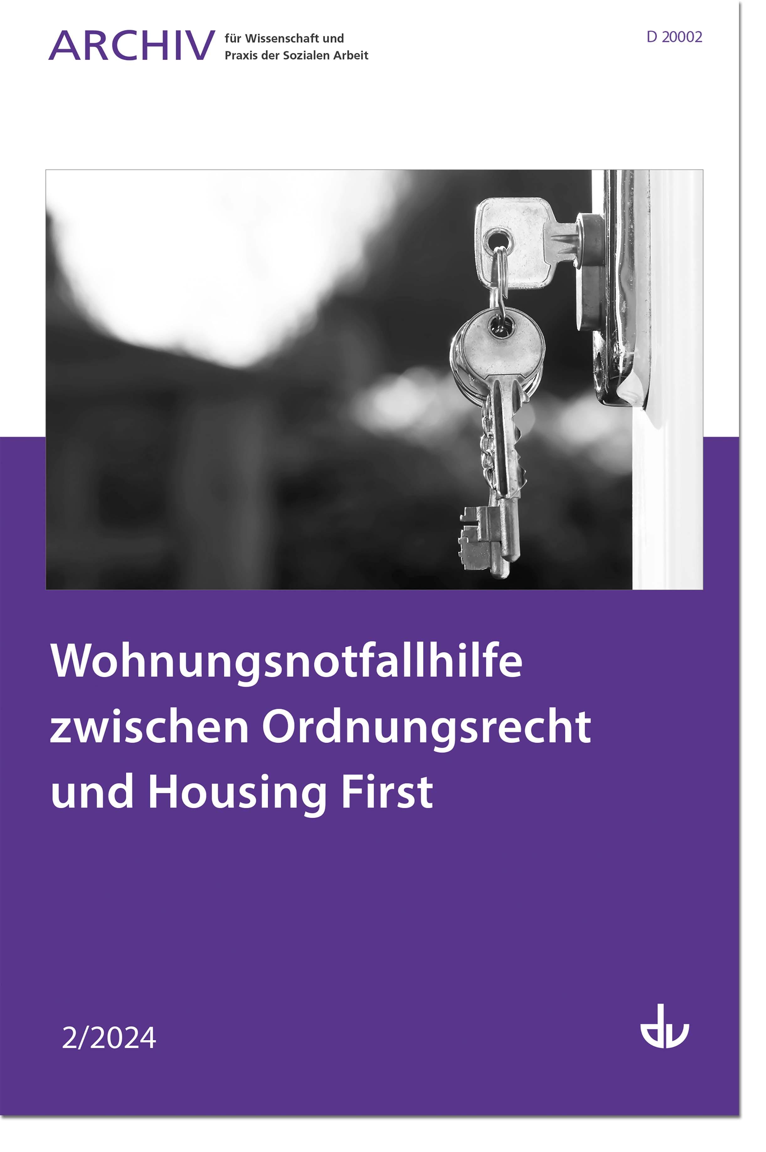 Vorderes Coverbild Wohnungsnotfallhilfe zwischen Ordnungsrecht und Housing First