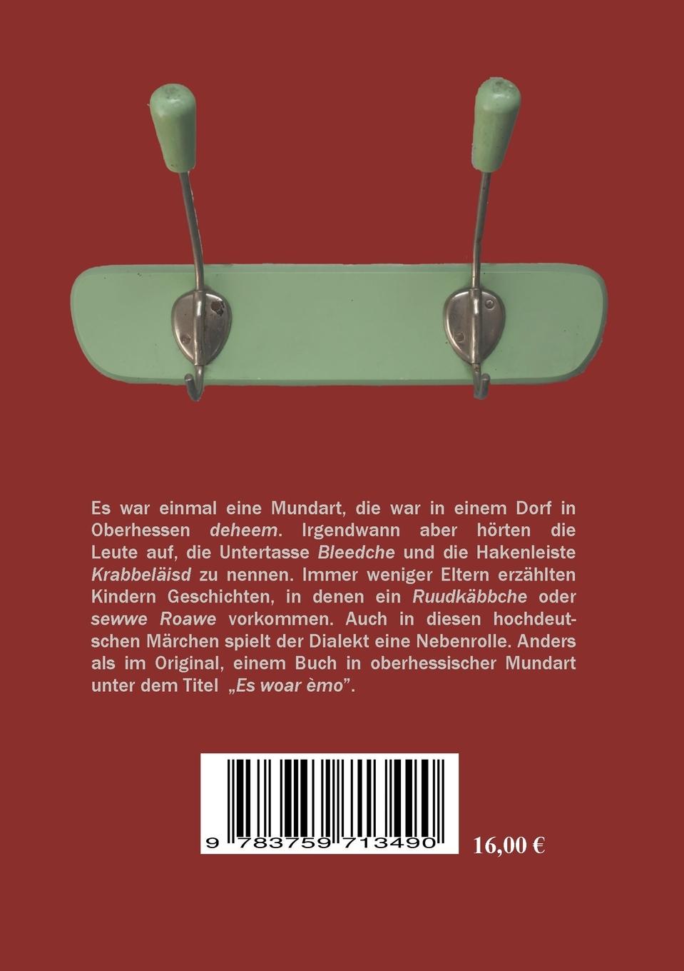 Rückseitencover Es war einmal