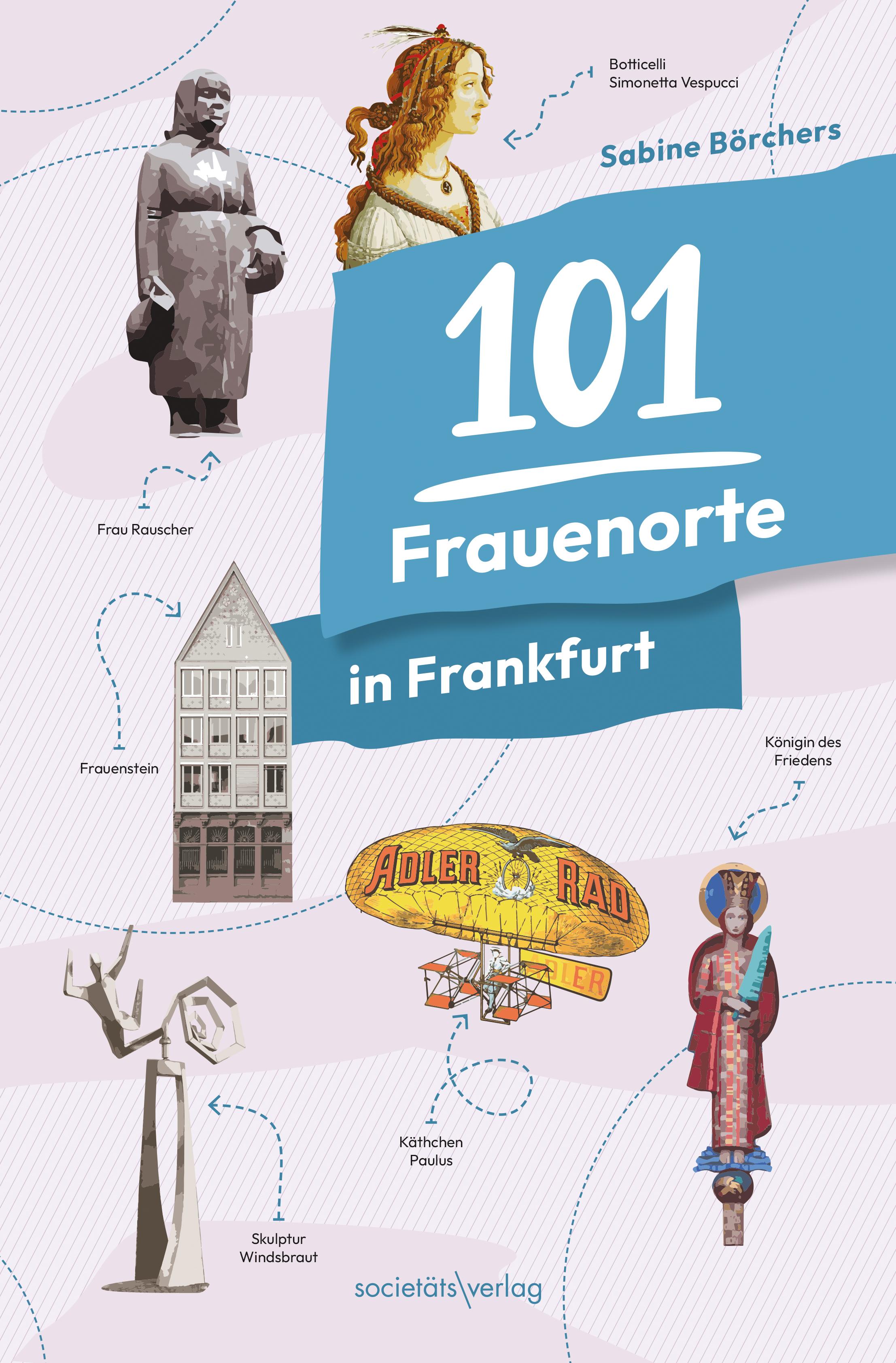 Vorderes Coverbild 101 Frauenorte in Frankfurt