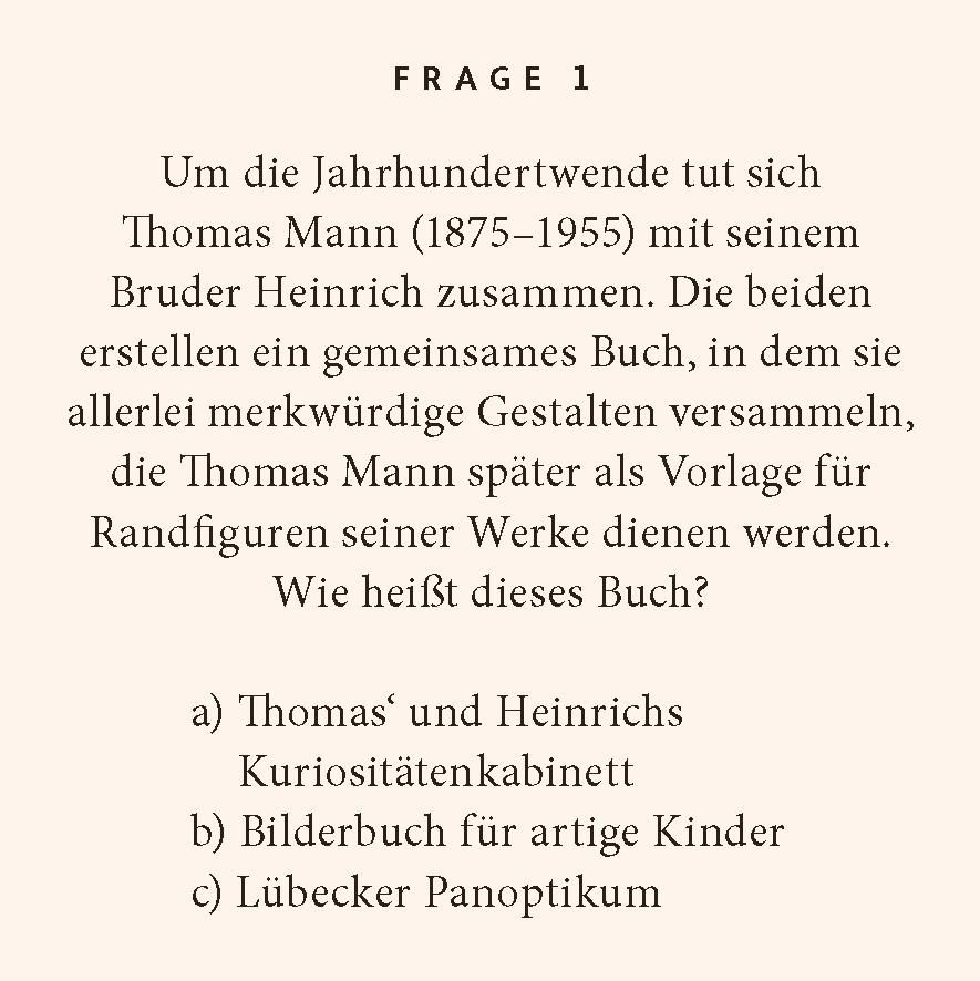 Beispielinhalt (Bild) Thomas Mann-Quiz