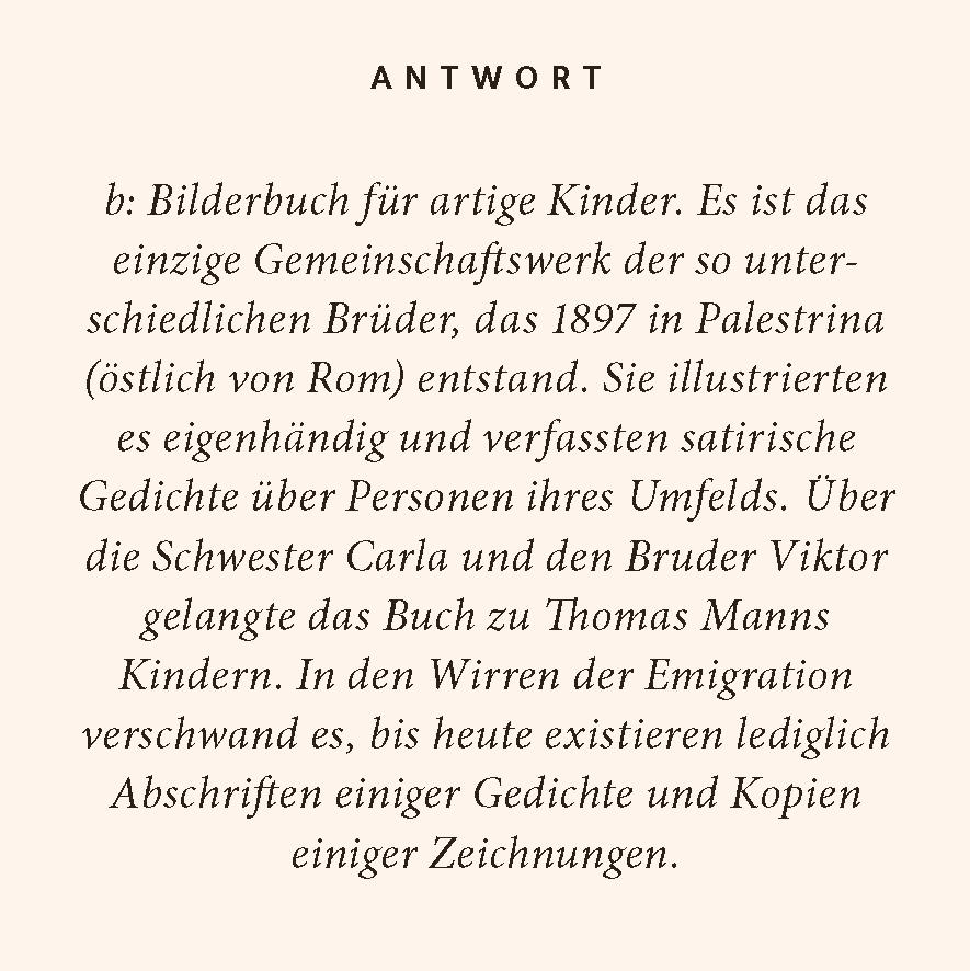 Beispielinhalt (Bild) Thomas Mann-Quiz