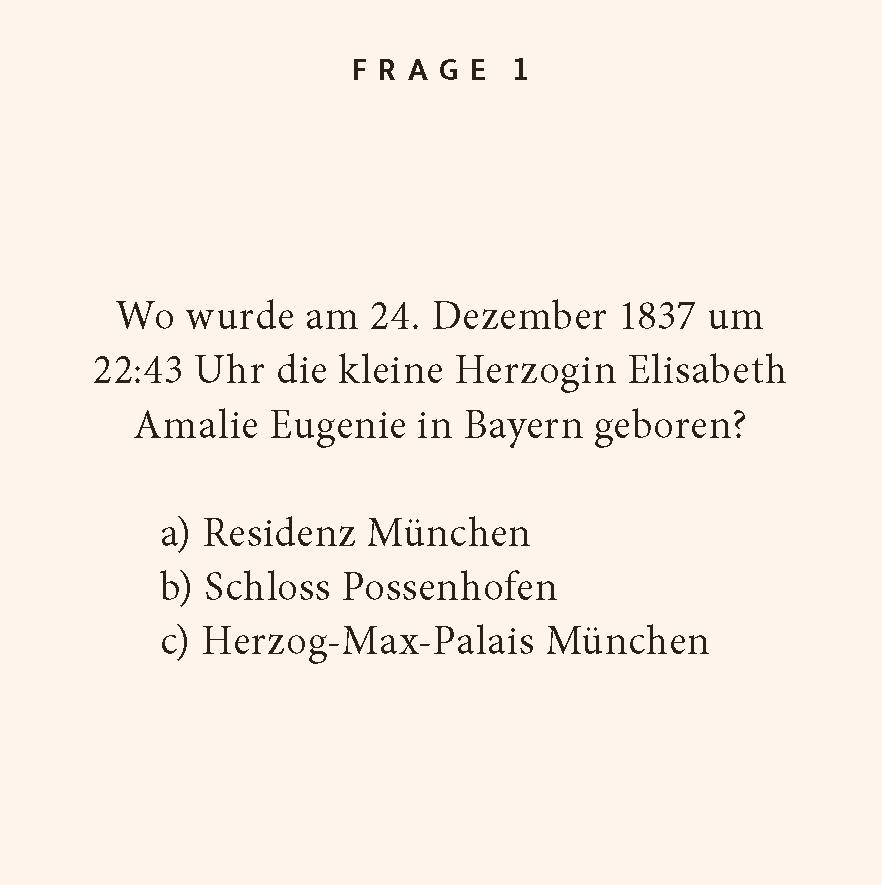 Beispielinhalt (Bild) Sisi-Quiz