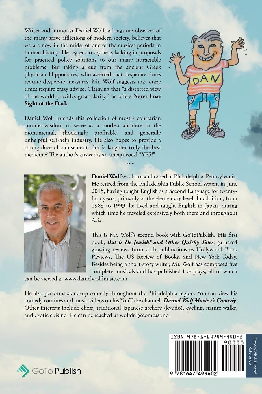 Rückseitencover Never Lose Sight of the Dark