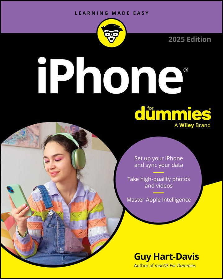 Vorderes Coverbild iPhone For Dummies, 2025 Edition
