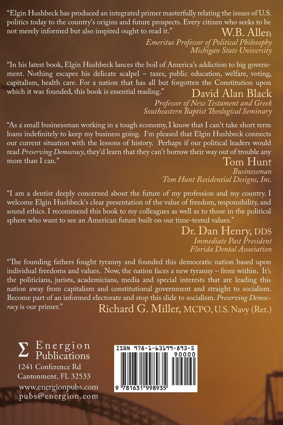 Rückseitencover Preserving Democracy