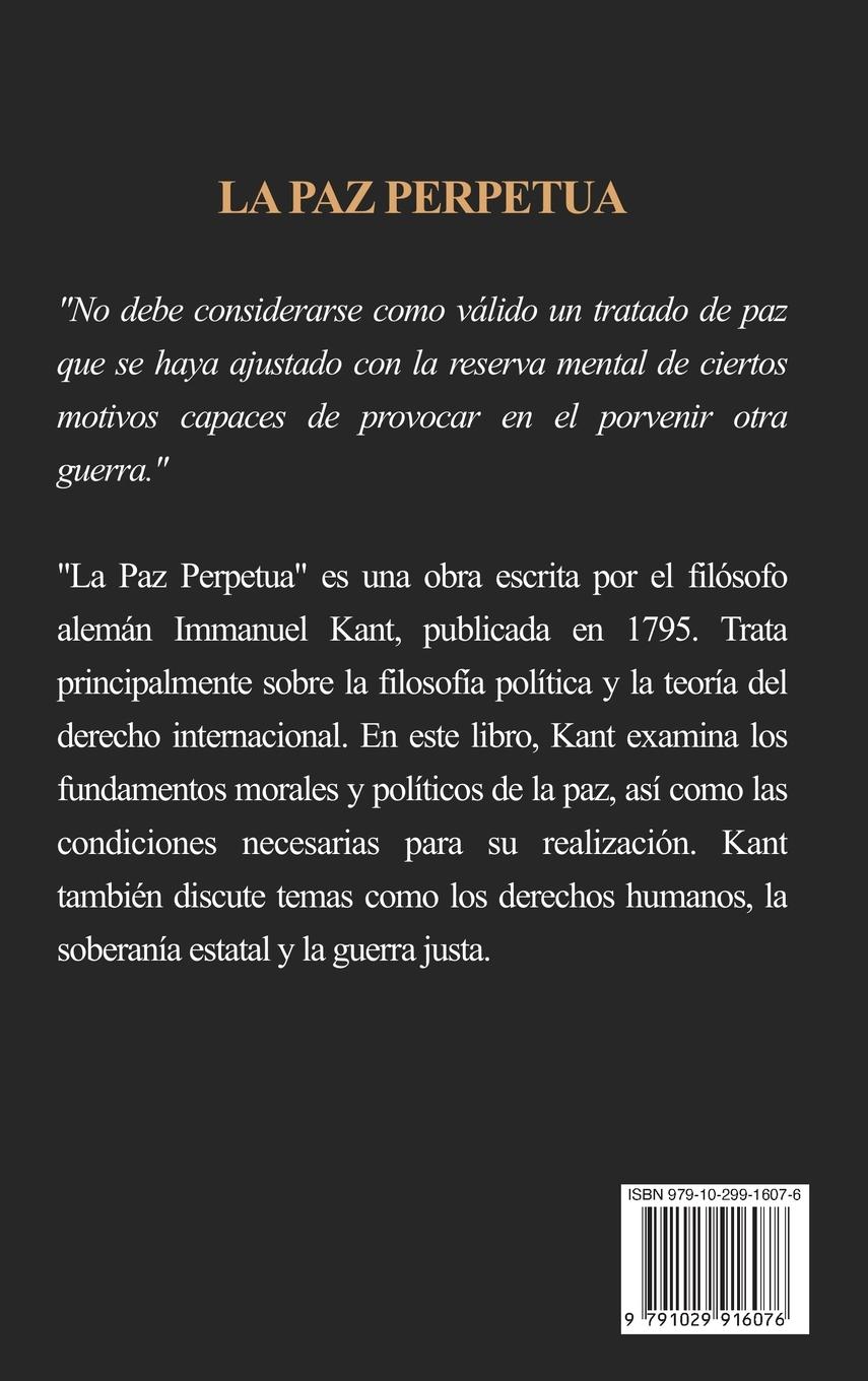 Rückseitencover La Paz Perpetua