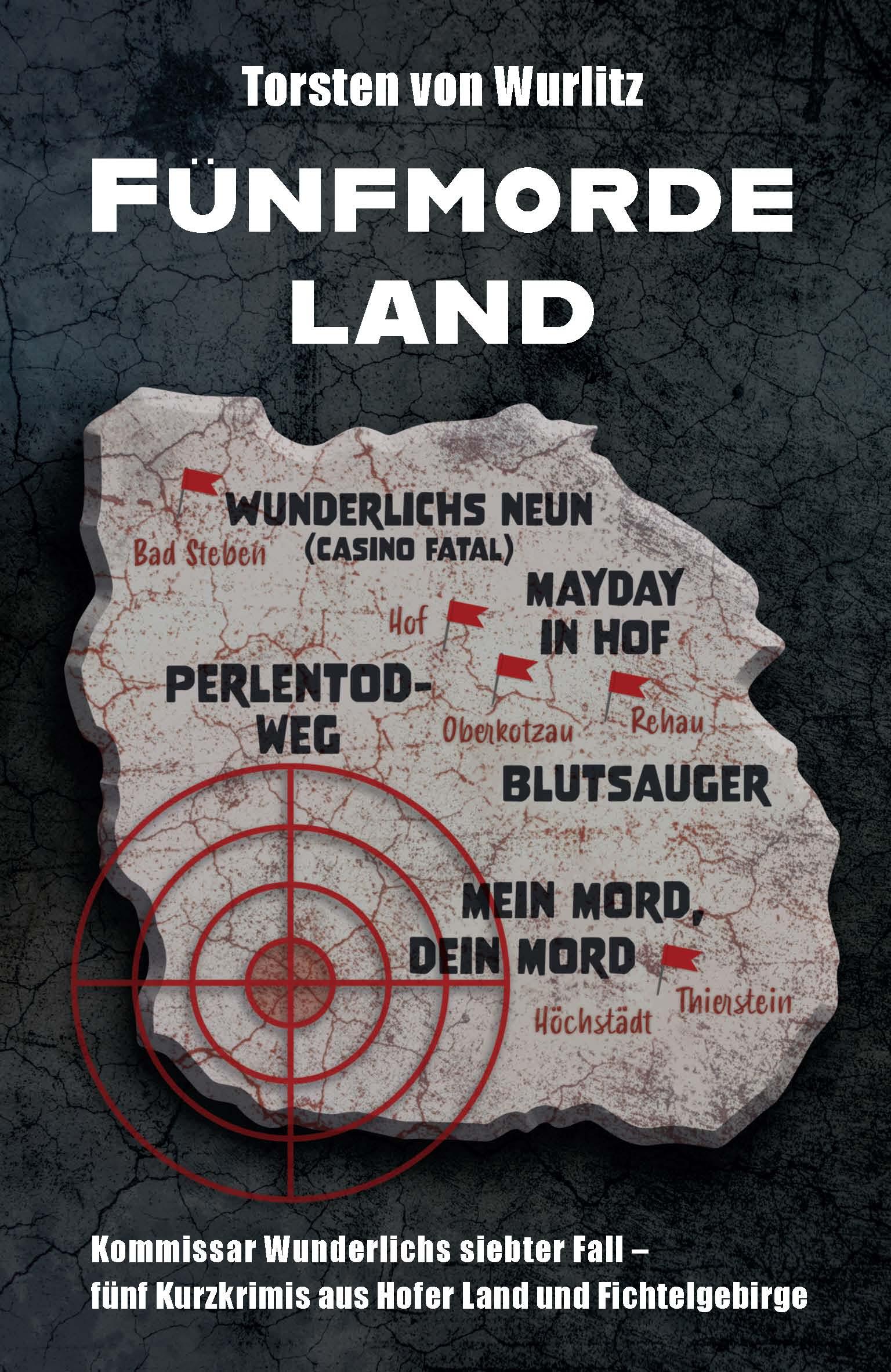 Vorderes Coverbild Fünfmordeland