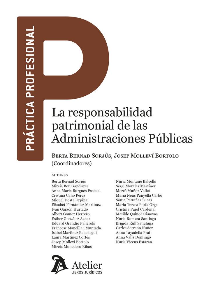 Vorderes Coverbild La responsabilidad patrimonial de las Administraciones Públicas