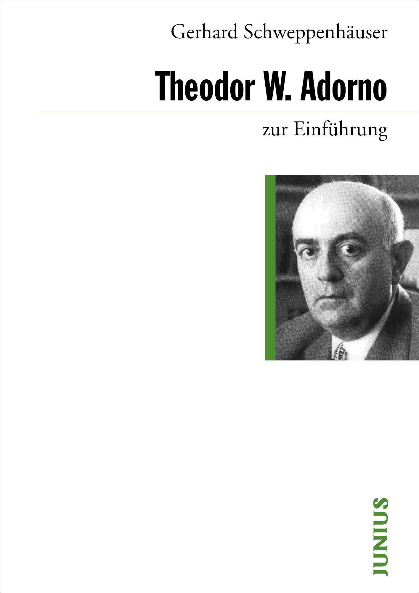 Vorderes Coverbild Theodor W. Adorno zur Einführung