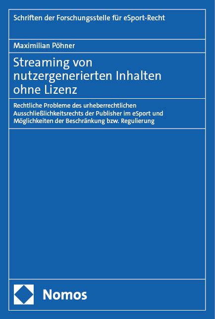 Vorderes Coverbild Streaming von nutzergenerierten Inhalten ohne Lizenz
