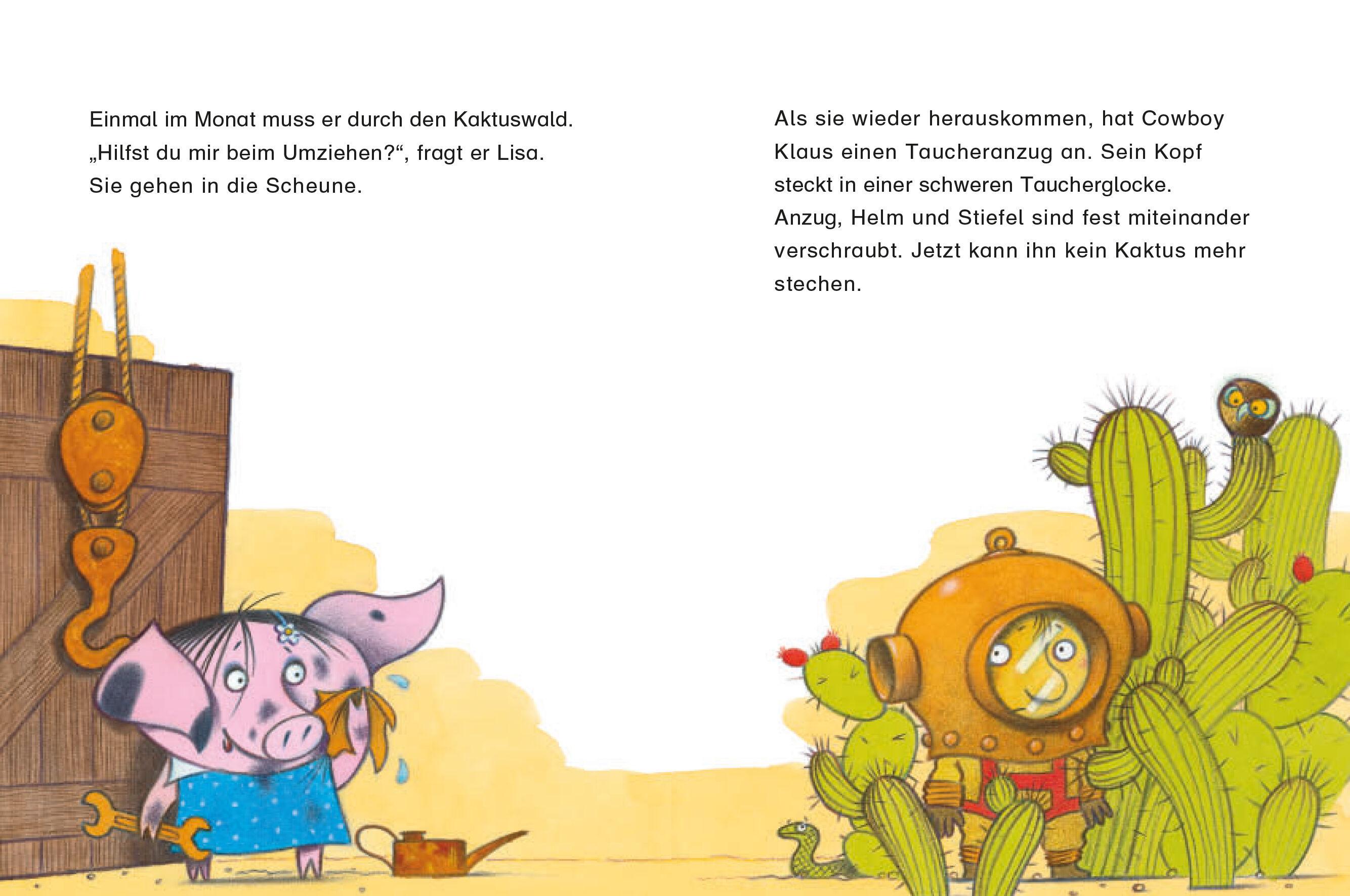 Beispielinhalt (Bild) Cowboy Klaus und sein Schwein Lisa
