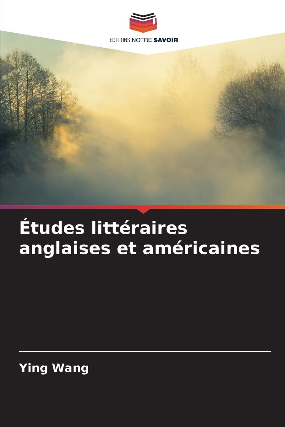 Vorderes Coverbild Études littéraires anglaises et américaines