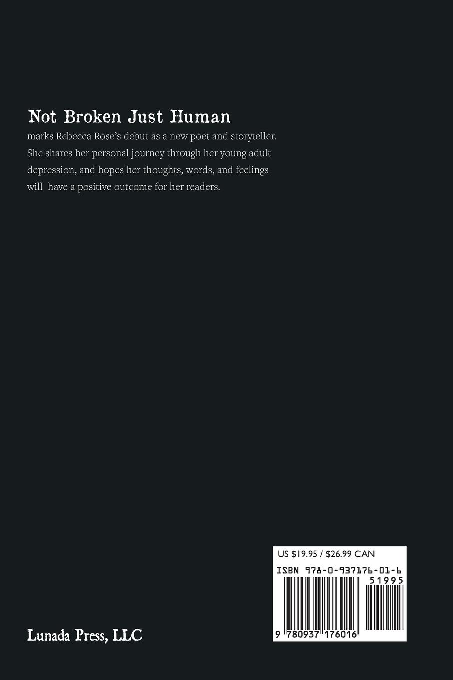 Rückseitencover Not Broken Just Human